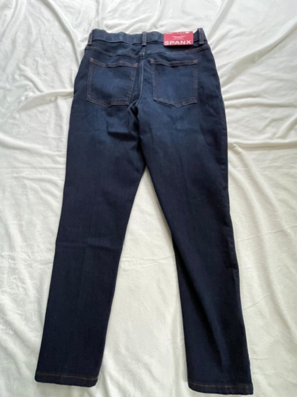 SPANXsculpt Denim Jeans Women's ReDefine Ankle Skinny, Blue, Size 10 Petite - Picture 2 of 6